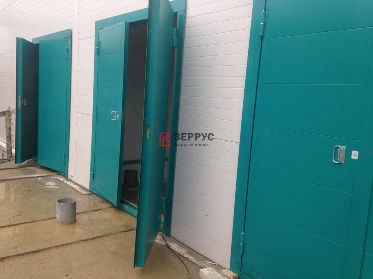 Установленные противопожарные ворота Зеррус — пример 403