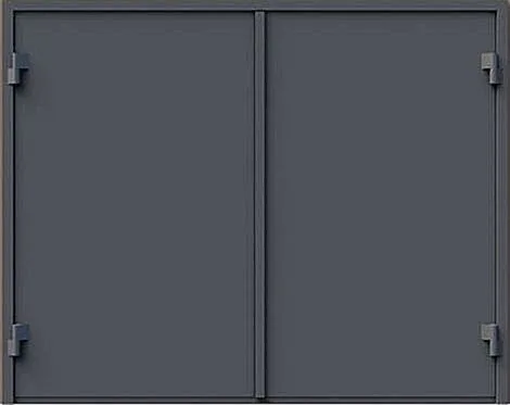 Распашные ворота Grand-21 (Нитроэмаль) - внешняя сторона